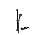 Brus og monteringstilbehør - Hansgrohe Activera Select S brusersystem 95 2jet EcoSmart m/Ecostat Fine og bruserstang 65cm mat sor - 28876670