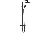 Brus og monteringstilbehør - Hansgrohe Vernis Blend showerpipe 240 1jet EcoSmart med term mat sort - 26428670