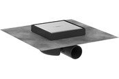 Afløb - Hansgrohe RainDrain Spot kvadratisk afløbsskål 150 x 150 mm børstet rustfrit stål - 56112800