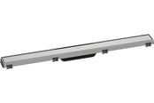 Afløb - Hansgrohe RainDrain Match kappesæt til flise bruseafløb 800 mm med højdejusterbar ramme børstet rust - 56038800