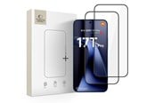 Mobil - Beskyttelsesglas - Tech-Protect Glass Fit+ 2-Pack Tempered Glass for Xiaomi 17T Pro - Black - 5906302323463