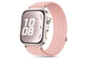 Smartwatch - Tilbehør - Tech-Protect Nylon Strap on Huawei Watch Fit 3 / 4 / 4 Pro / 5 / 5 Pro - Pink - 5906302323630