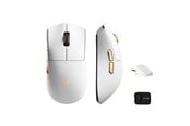 Mus - MCHOSE K7 Ultra Lightweight Wireless (White Gold) - Gaming Mus - Optisk - 5 knapper - Hvid - HW-K7-11