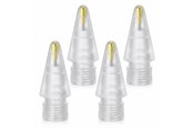 Mobil - Andet Tilbehør - Tech-Protect Stylus Tips 4-Pack Interchangeable Tips for Apple Pencil - Transparent - 5906302323968