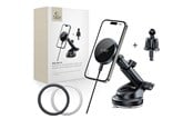 Mobil - Adaptere & Opladere - Tech-Protect  mm15W-V5 Magnetic MagSafe Car Mount for Cockpit / Windshield / Air Vent - Black - 5906302361045