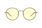 Computer briller - Gunnar Ellipse - prescription glasses - for computer - frame: black / gold - lens: amber - ELL-10901