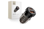 Mobil - Adaptere & Opladere - Tech-Protect  CC03 45W Car Charger 2-Ports USB-A / USB-C - Black - 5906302361656