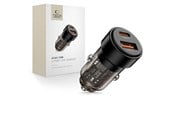 Mobil - Adaptere & Opladere - Tech-Protect CC03 2-port PD75W car charger - black - 5906302361663