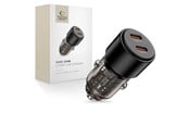 Mobil - Adaptere & Opladere - Tech-Protect Car Charger CC03 2-Ports PD100W - Black - 5906302361687