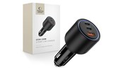 Mobil - Adaptere & Opladere - Tech-Protect CC04 3-port PD130W car charger - black - 5906302361694