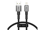 USB kabel - Tech-Protect Ultraboost DNA USB-A / Lightning Cable 12W/2.4A 25 cm - Grey - 5906302361731