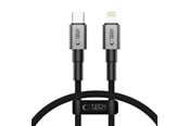 USB kabel - Tech-Protect Ultraboost DNA USB-C / Lightning PD27W/3A Cable 25 cm - Grey - 5906302361748