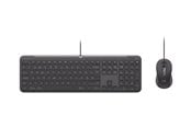 Tastatur - Logitech Signature Slim Wired Combo MK620 for Business - Tastatur & Mus sæt - Schweizisk - Grå - 920-013342
