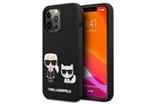 Mobil - Covers & Cases - Karl Lagerfeld KLHCP13LSSKCK iPhone 13 Pro / 13 6.1" hardcase black/black Silicone Karl & Choupette - 3666339027070