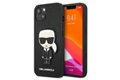 Mobil - Covers & Cases - Karl Lagerfeld Saffiano Ikonik Karl's Patch Case for iPhone 13 mini - Black - 3666339028176
