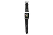 Smartwatch - Tilbehør - Karl Lagerfeld Ikonik Saffiano Karl Heads Strap for Apple Watch (38 / 40 / 41 mm) - Black - 3666339033712