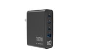 Mobil - Adaptere & Opladere - Gembird 4-port 100 W GaN USB fast charger - TA-UC-1A3C-PD100-01-BK