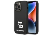 Mobil - Covers & Cases - Karl Lagerfeld KLHCP14XSLCTBK iPhone 14 Pro Max 6.7 "hardcase black / black Silicone Choupette Body - 3666339076580