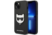 Mobil - Covers & Cases - Karl Lagerfeld Saffiano Choupette Head Patch Case for iPhone 14 Plus - Black - 3666339076962