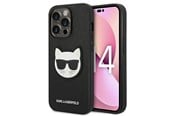 Mobil - Covers & Cases - Karl Lagerfeld Saffiano Choupette Head Patch Case for iPhone 14 Pro Max - Black - 3666339076986