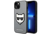 Mobil - Covers & Cases - Karl Lagerfeld Saffiano Choupette Head Patch case for iPhone 14 Plus - silver - 3666339077006