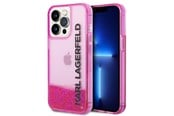 Mobil - Covers & Cases - Karl Lagerfeld Liquid Glitter Elong Case for iPhone 14 Pro - Pink - 3666339091606