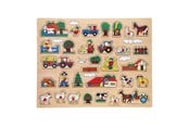 Puslespil - Playwood Wooden Knob Puzzle Farm Extra Large - 32 pcs. Wood - RS194A
