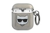 Mobil - Covers & Cases - Karl Lagerfeld KLA2UCHGK AirPods 1/2 cover black/black Glitter Choupette - 3666339009106