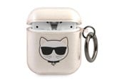 Mobil - Covers & Cases - Karl Lagerfeld Glitter Choupette Case for AirPods 1 / 2 - Gold - 3666339009199