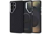 Mobil - Covers & Cases - Tech-Protect  Ion Carbon MagSafe Case for Samsung Galaxy S25 Ultra - Black - 5906302368372