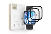 Mobil - Beskyttelsesglas - Tech-Protect  Glass Flex+ 2-pack Hybrid Glass for Huawei Watch Fit 3 / 4 - Black - 5906302368501