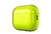 Mobil - Andet Tilbehør - KeyBudz Jelly Series Transparent Shell for AirPods Pro 3rd Gen - Neon yellow - APP3_S10_NYL