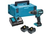 Skrue/Boremaskine - Makita DHP490RTJ Cordless impact drill 18V BL 13mm 65 Nm 2x5.0Ah DC18RC Makpac2 - DHP490RTJ