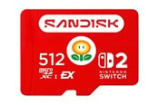 Hukommelseskort - SANDISK - for Nintendo Switch 2 - flash memory card - 512 GB - microSDXC Express - SDSQXFN-512G-GR6ZN