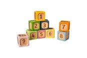 Babylegetøj - Bigjigs Wooden Soft Sorting Blocks - 9 pcs. - 38018