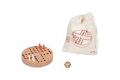 Brætspil - Goki Wooden Ludo Game in Cotton Storage Bag - 56294