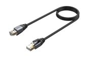 Netværkskabel - Unitek network cable - 1 m - black - Sort - 1m - C18149AGY03-1M