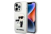Mobil - Covers & Cases - Karl Lagerfeld Glitter Karl&Choupette case for iPhone 14 Pro - transparent - 3666339087265