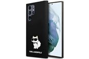 Mobil - Covers & Cases - Karl Lagerfeld Silicone Choupette case for Samsung Galaxy S24 Ultra - black - 3666339242343