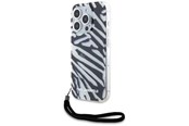 Mobil - Covers & Cases - Karl Lagerfeld IML Zebra Pattern & Cord case for iPhone 15 Pro - black - 3666339287283