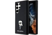 Mobil - Covers & Cases - Karl Lagerfeld Silicone Ikonik Metal Pin case for Samsung Galaxy S24 Ultra - black - 3666339259259