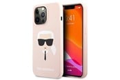 Mobil - Covers & Cases - Karl Lagerfeld Silicone Karl`s Head Case for iPhone 13 Pro / 13 6.1" - Light Pink - 3666339027759