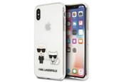 Mobil - Covers & Cases - Karl Lagerfeld Karl & Choupette iPhone Xs Max Case - Transparent - 3666339055059