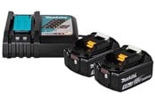 Akku & Lader - Makita 1914J6-4 Battery and charger set 2 x 5Ah 18V - 1914J6-4