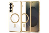 Mobil - Covers & Cases - Tech-Protect  MagFlex Case for Samsung Galaxy S26 - Clear and Gold - 5906302390175