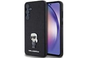 Mobil - Covers & Cases - Karl Lagerfeld Fixed Glitter Ikonik Logo Metal Pin case for Samsung Galaxy A55 - black - 3666339259495