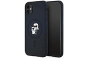Mobil - Covers & Cases - Karl Lagerfeld Silicone Karl&Choupette MagSafe case for iPhone 11 / Xr - black - 3666339253943