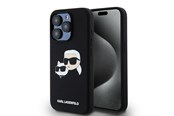 Mobil - Covers & Cases - Karl Lagerfeld Silicone Karl&Choupette MagSafe case for iPhone 15 Pro - black - 3666339256722