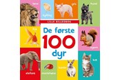 Børnebøger - Lille billedbog - De første 100 dyr - Børnebog - Papbog - 9788741533865