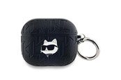 Mobil - Andet Tilbehør - Karl Lagerfeld Monogram Choupette Head case for AirPods 3 - black - 3666339283612